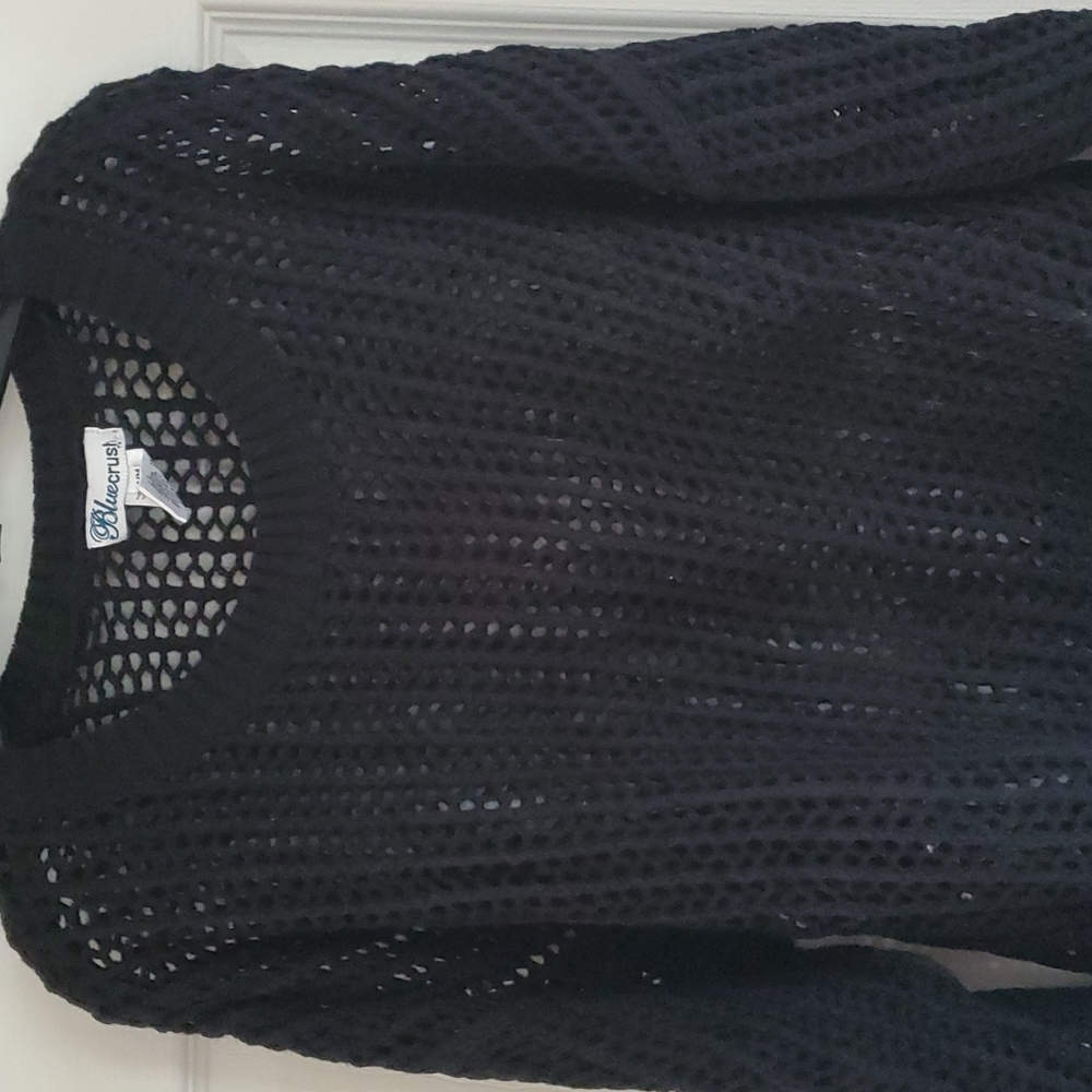 🔥$5 SALE!.Blue Crush large open knit (fishnet like) loose fitting sweater. Sz M